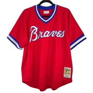 Mitchell & Ness Atlanta Braves Dale Murphy 1980 Throwback Jersey Men's XL Red